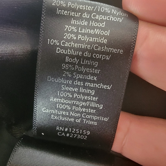 Mackage blend wool leather sleeve and details hooded jacket size Medium - Picture 8 of 11